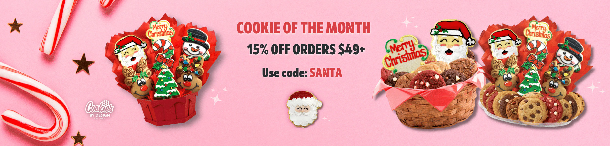 15% Off Merry Christmas Collection Cookie of the Month