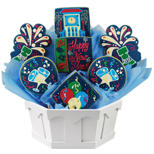 NEW YEAR'S DAY COOKIE GIFT BASKETS