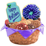 W477 - Happy Birthday Flowers Basket
