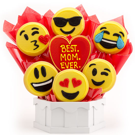 Sweet Emojis - Best. MOM. Ever. Cookie Bouquet