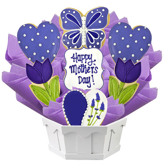 Lovely Lavender for Mom Cookie Bouquet