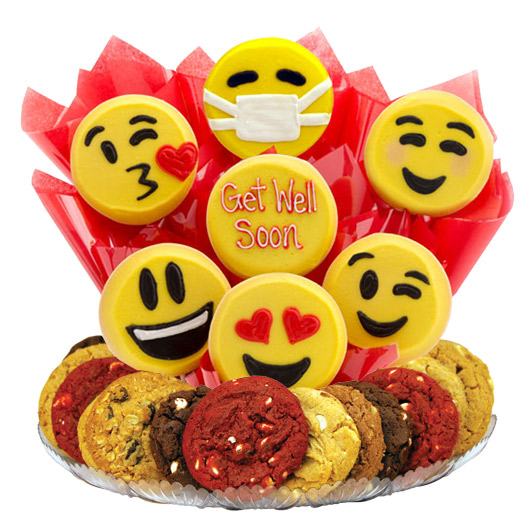 Sweet Emojis Gourmet Gift Basket-Get Well