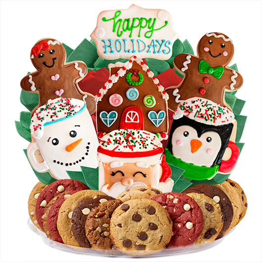 Happy Holiday Mugs Gourmet Gift Basket