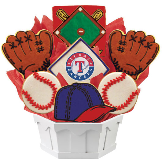 MLB Bouquet - Texas Rangers Cookie Bouquet