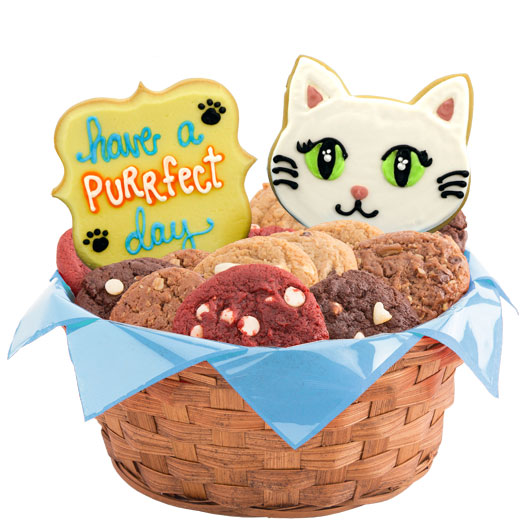 Purrfect Cats Cookie Basket