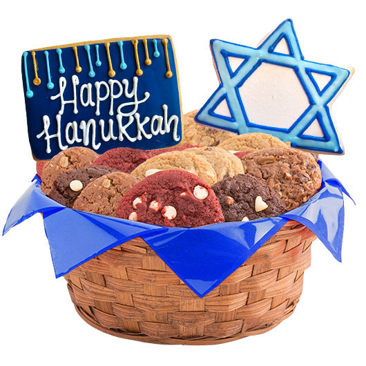 Happy Hanukkah Cookie Basket