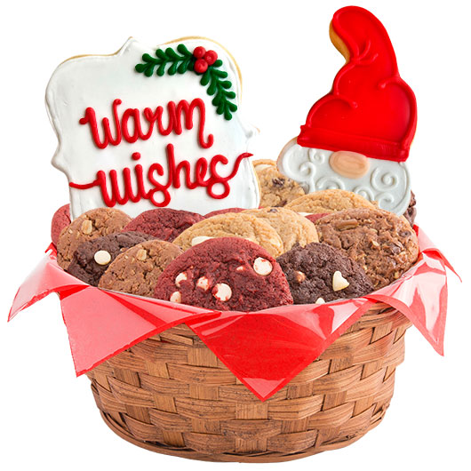 Warm Holiday Wishes Cookie Basket