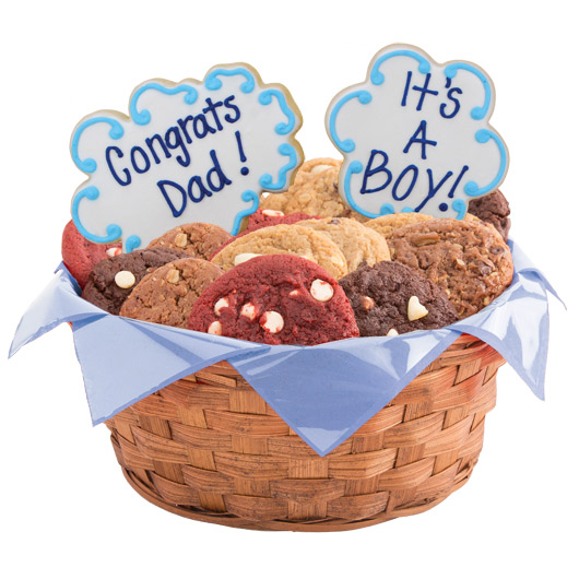 Congrats Dad, It's A Boy Cookie Basket