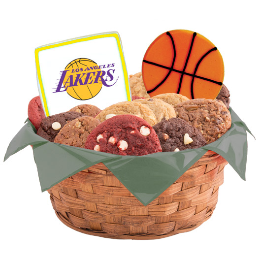 Pro Cookie Basketball Cookie Basket - LA LAL