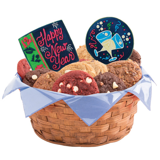 New Years Bash Cookie Basket