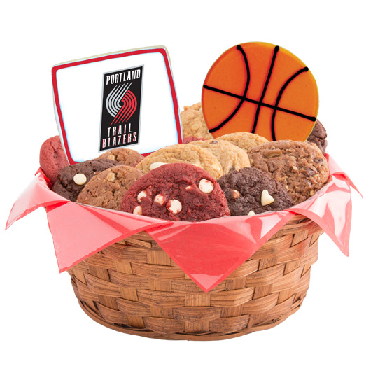 Pro Cookie Basketball Cookie Basket - Portland Trail